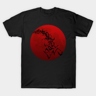 Bats Against a Red Moon T-Shirt